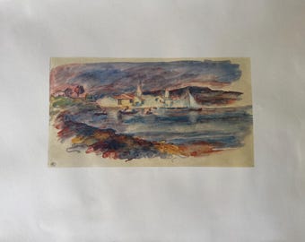 Pierre-Auguste Renoir Print of Fisherman’s Village or Village de Pecheurs