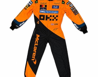 Macacão de corrida de kart F1 personalizado | Macacão de automobilismo em Cordura com estampa digital | Qualidade aprovada pela CIK FIA nível 2