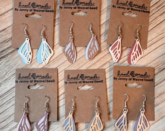 Wood Earrings - Butterfly