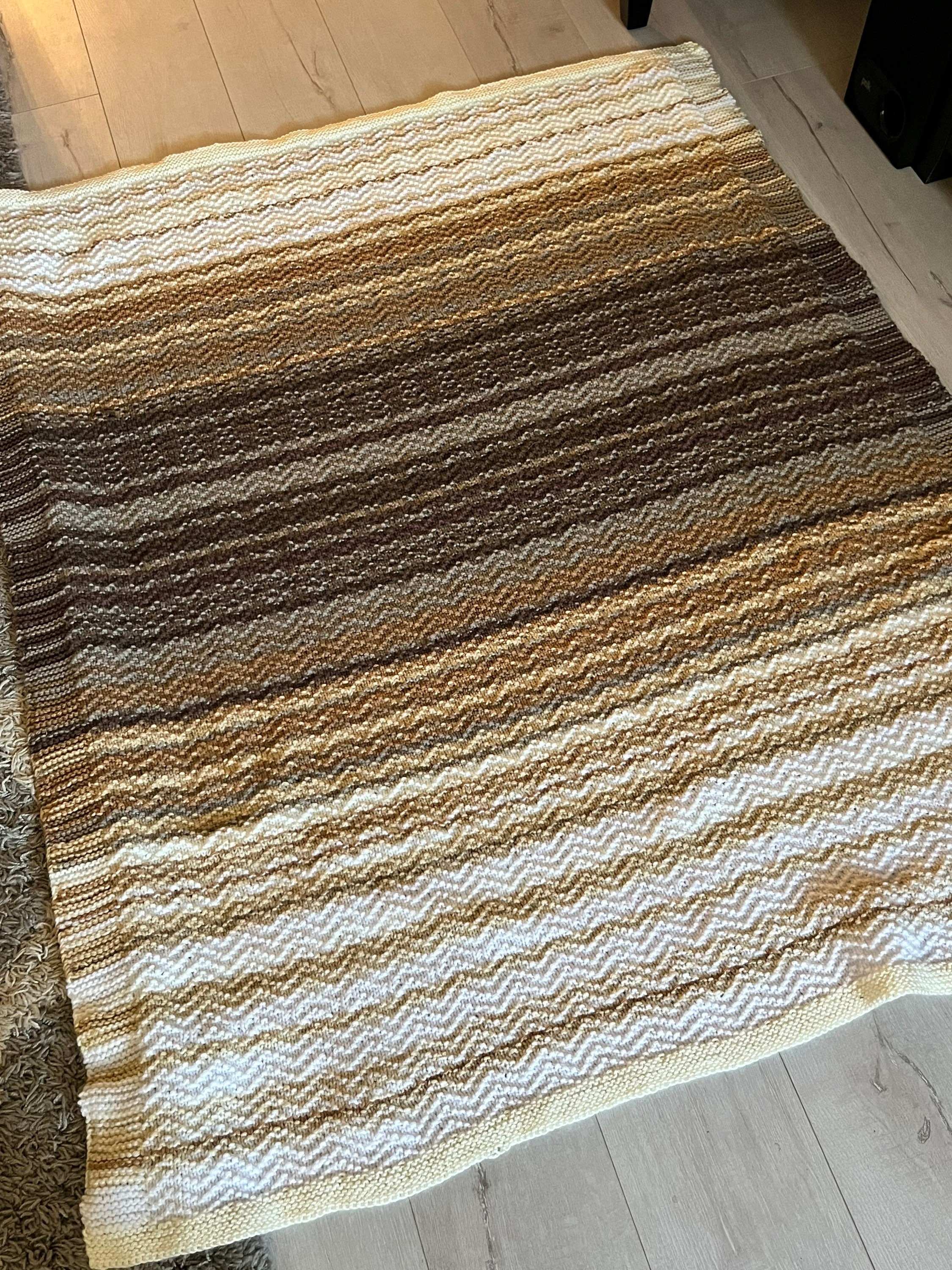 Monochromatic Temperature Blanket - Etsy - Textured Monochromatic Embroidery Blanket