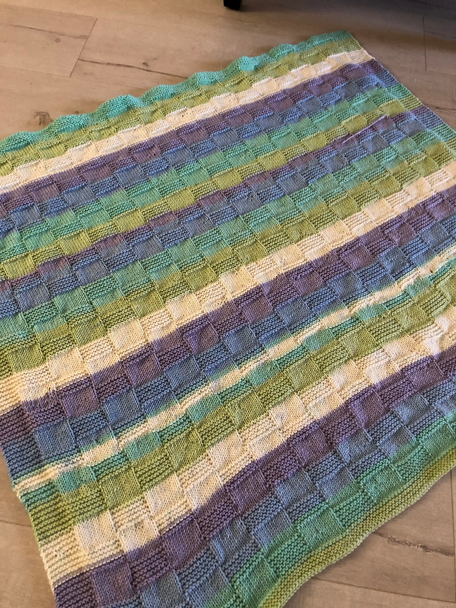 Knitted Blanket Etsy