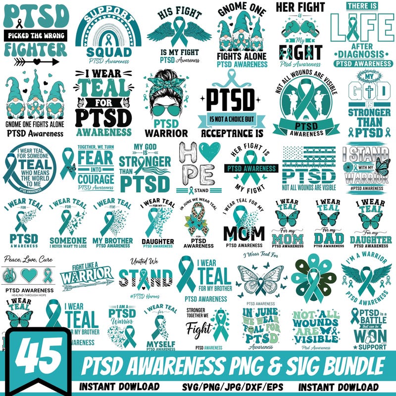 Ptds Ribbon Ptsd Ribbon - Etsy
