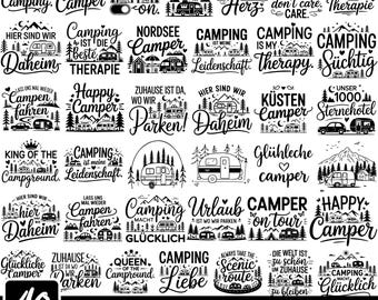 Plotterdatei Camping Wohnwagen Svg, Plotterdatei Camper, Camping Sprüche Svg, German Svg,, Urlaub Camper Svg, Camping Sprüche Svg For Cricut