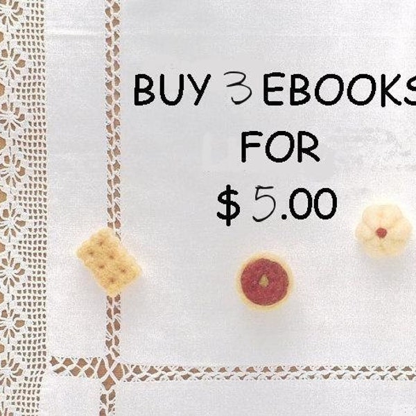 Kaufen Sie 3 Ebooks für USD 5,00, PDF Muster, kostenloser Versand