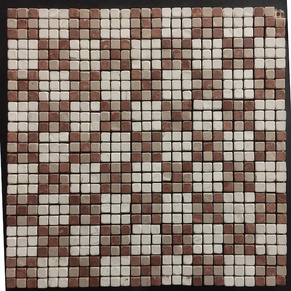 Marble Mosaic Tile Sample | 12x12 Natural Stone Mosaic Sheet | Custom Mosaic Sample | Preview Color & Craftsmanship