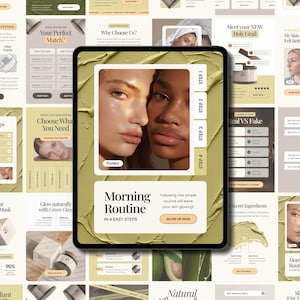 Beauty Editable Email Templates Canva & Figma | Skincare Newsletters - Marketing Campaigns - Flow Automation (Digital Download)