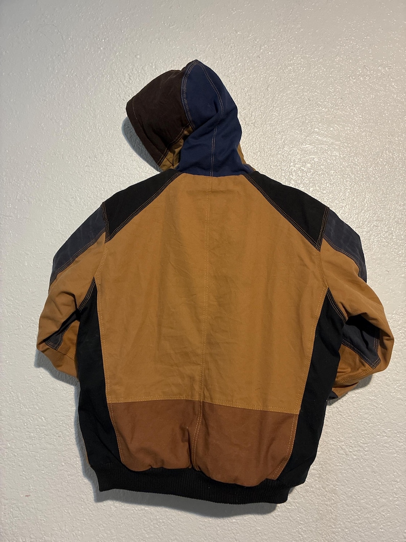 Carhartt Reworked Patched Hooded Jacket XL image 2
