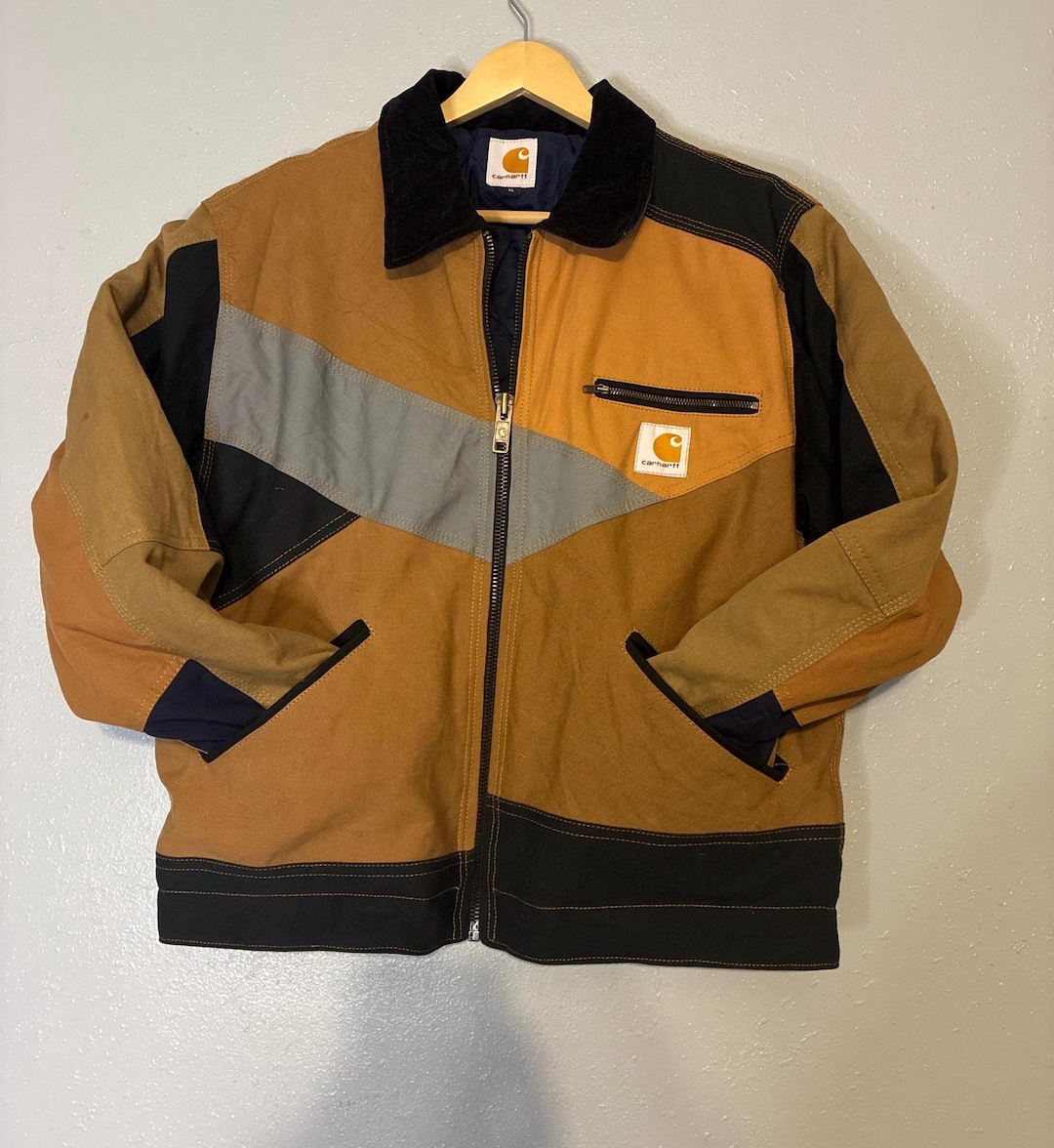 Carhartt Reworked Patched Jacket XL - Etsy