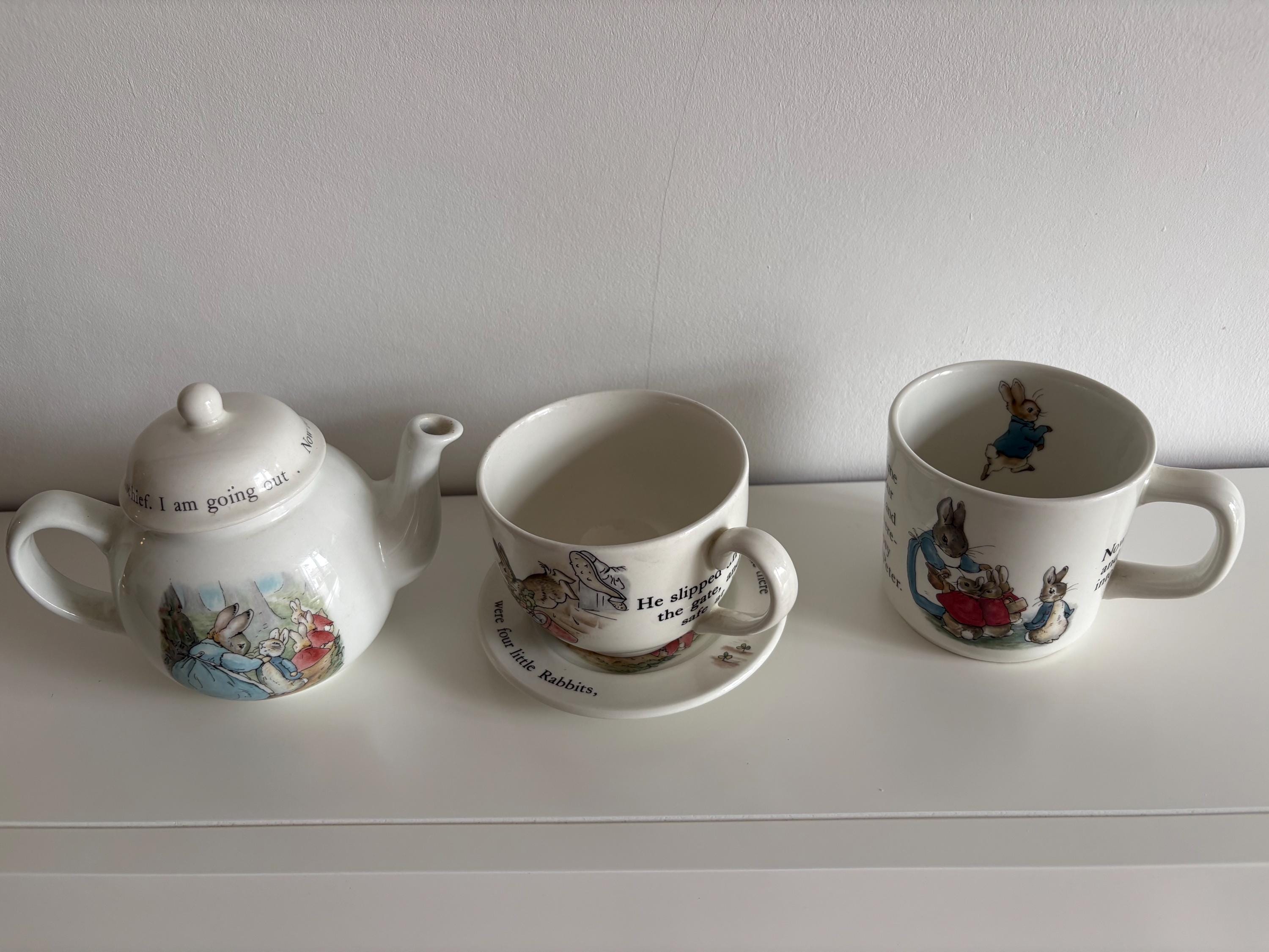 Peter Rabbit Cup and Saucer - Etsy Canada