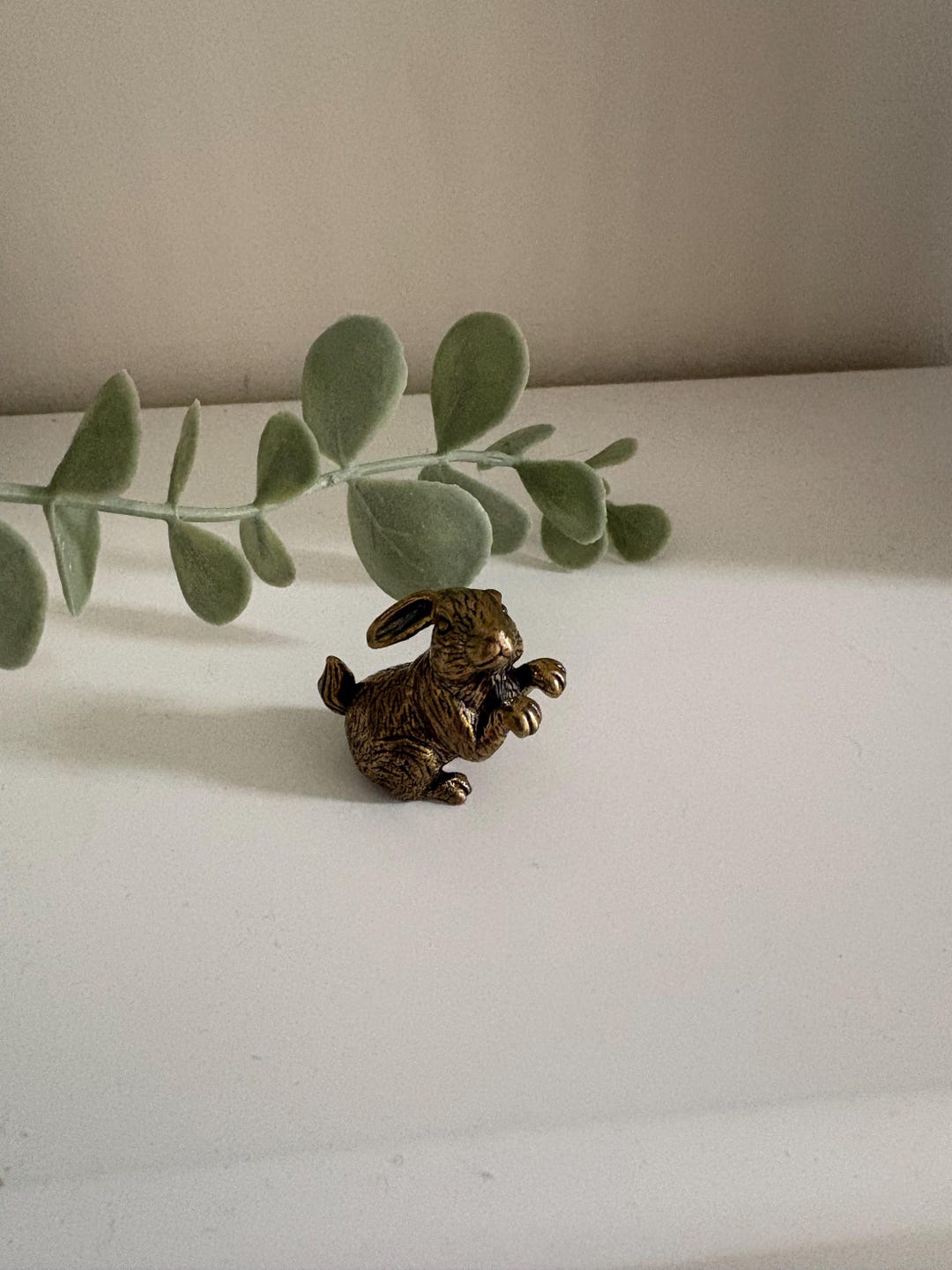Vintage Miniature Brass Rabbit Figurine -solid Brass Bunny Decor. - Etsy