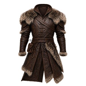 viking fur waistcoats