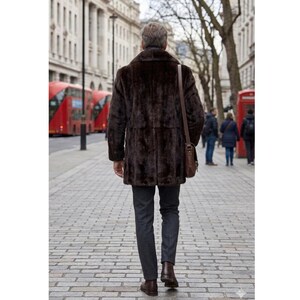 brown mink fur coat