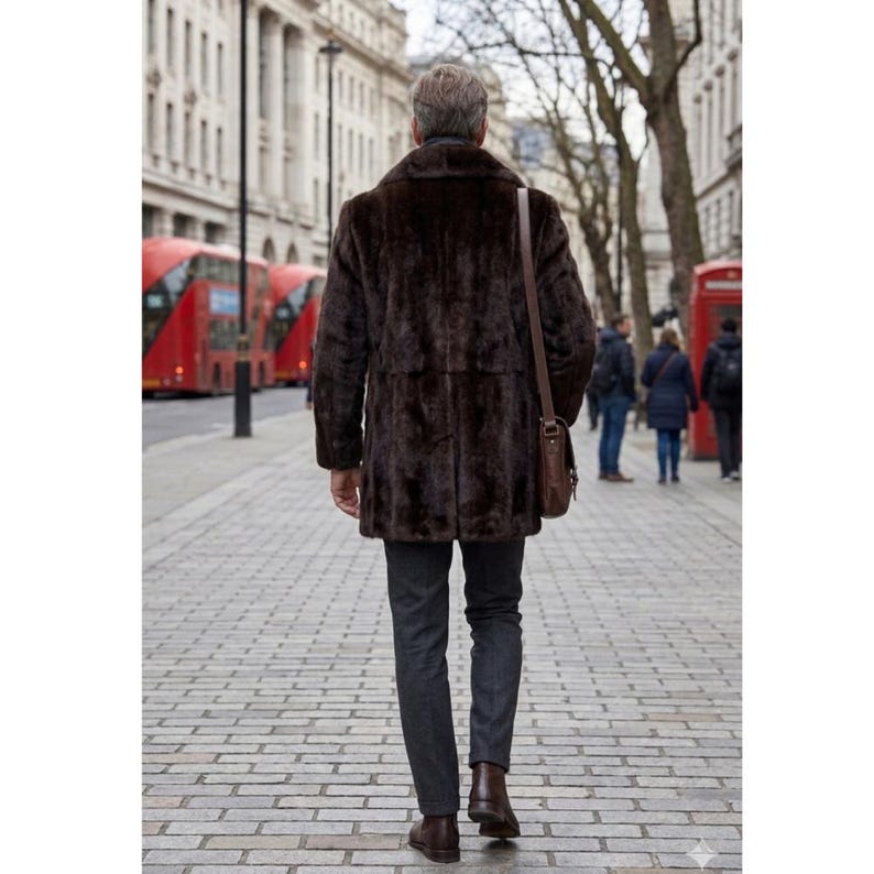 brown mink fur coat