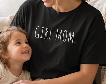 Girl Mom Boxy Tee | Minimalist Cotton Comfort Colors Shirt