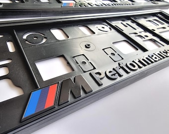 2 soportes de matrícula M Performance estándar UE / Marcos VW