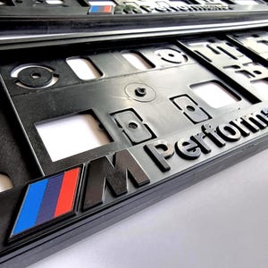 2x M Performance registreringsskyltshållare EU-standard / Ramar