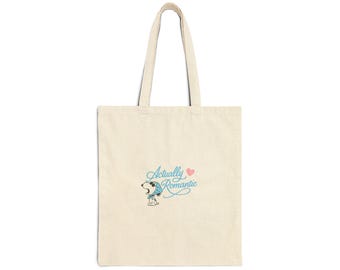Snoopy Actually Romantic The Life of a Showgirl Cotton Canvas Tote Bag