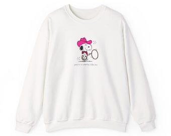 Snoopy Evermore Cowboy Like Me Crewneck Sweatshirt