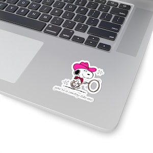Snoopy Cowboy Like Me Sticker image 2