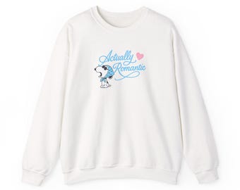 Snoopy Actually Romantic The Life of a Showgirl Crewneck Sweatshirt