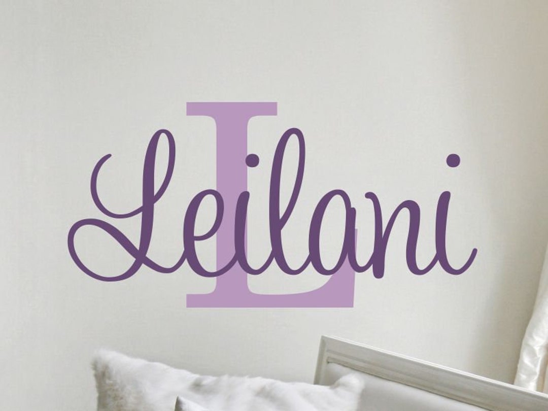 Name Decal for Wall Name Wall Decal Teen Girl Room Decor Name Etsy
