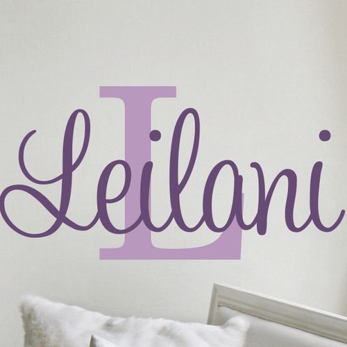 Custom Name Decal for Wall Baby Girl Nursery Name Decal Etsy