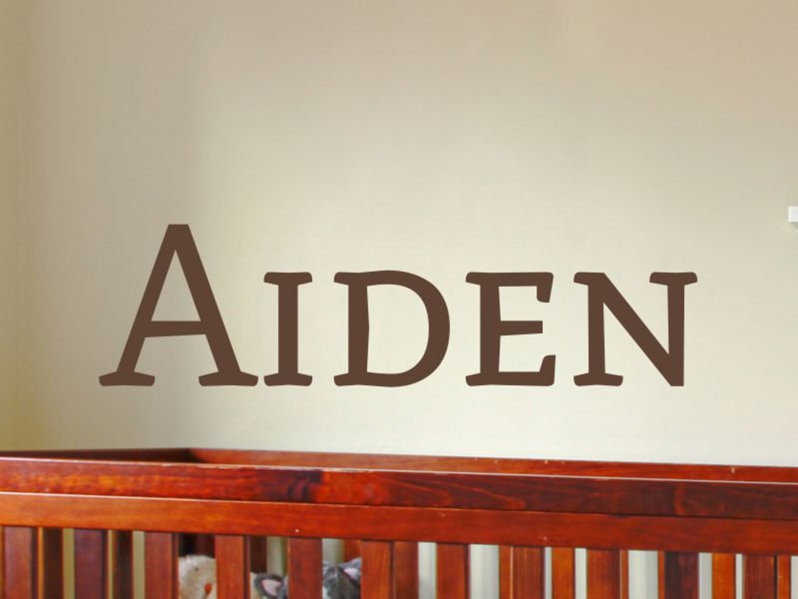 Boy Name Wall Decal Baby Boy Nursery Name Wall Decal Etsy