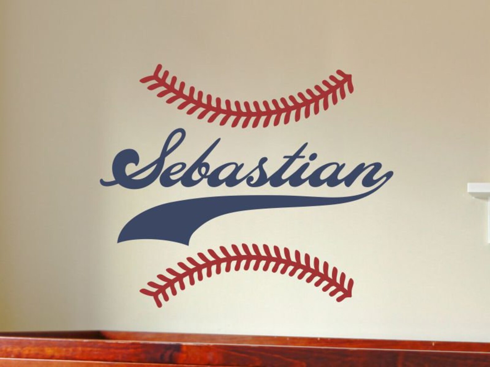 Personalized Name Wall Decal Boy Baseball Nursery Decor Etsy