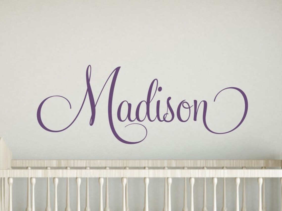 Personalized Name Wall Decal Boy Bedroom Decor Baby Boy Etsy
