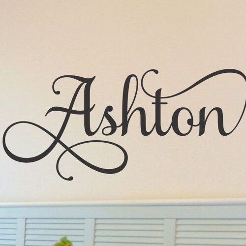 Custom Name Decal for Wall Baby Girl Nursery Name Decal Etsy