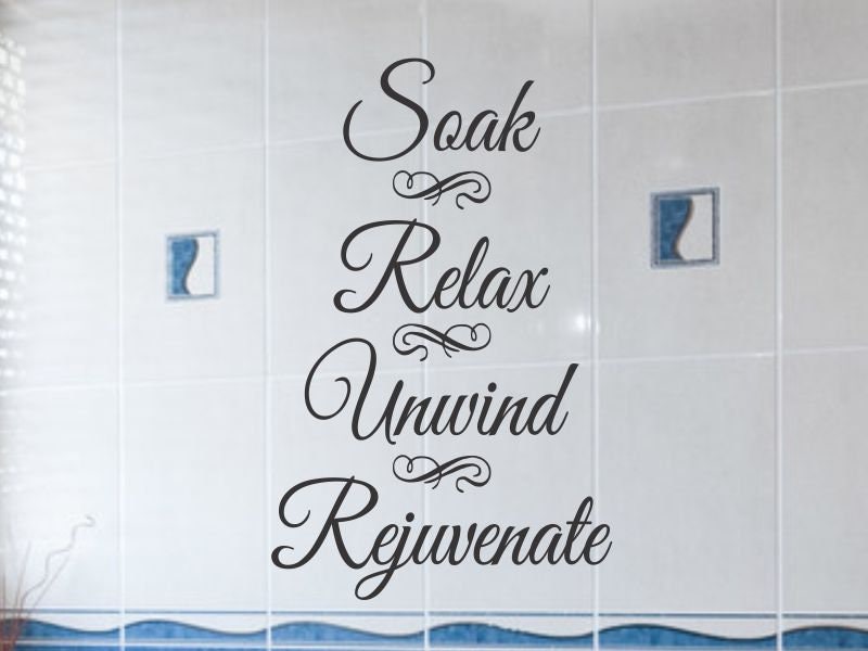 Bathroom Wall Decal Bathroom Wall Decor Bathroom Decal Etsy