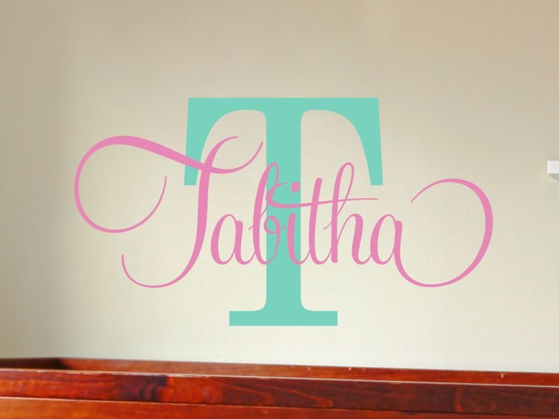 Custom Wall Decal Name Wall Decal Girl Room Decor Teen Girl Etsy