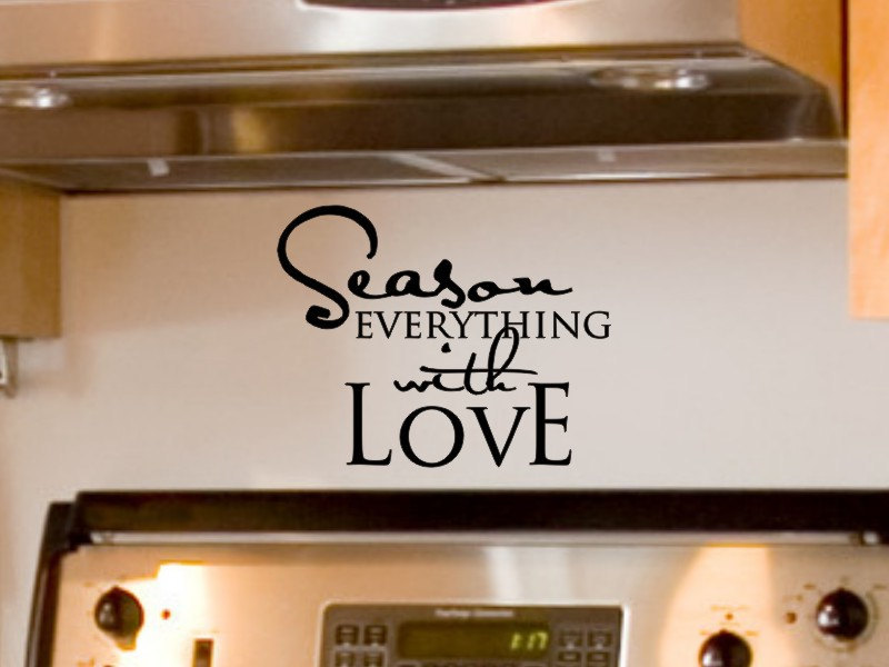 Kitchen Wall Decals Kitchen Wall Decal Season Everything With Etsy
