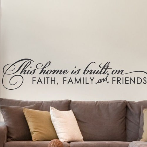 Living Room Wall Decal Religious Wall Decor Spiritual Decor Etsy