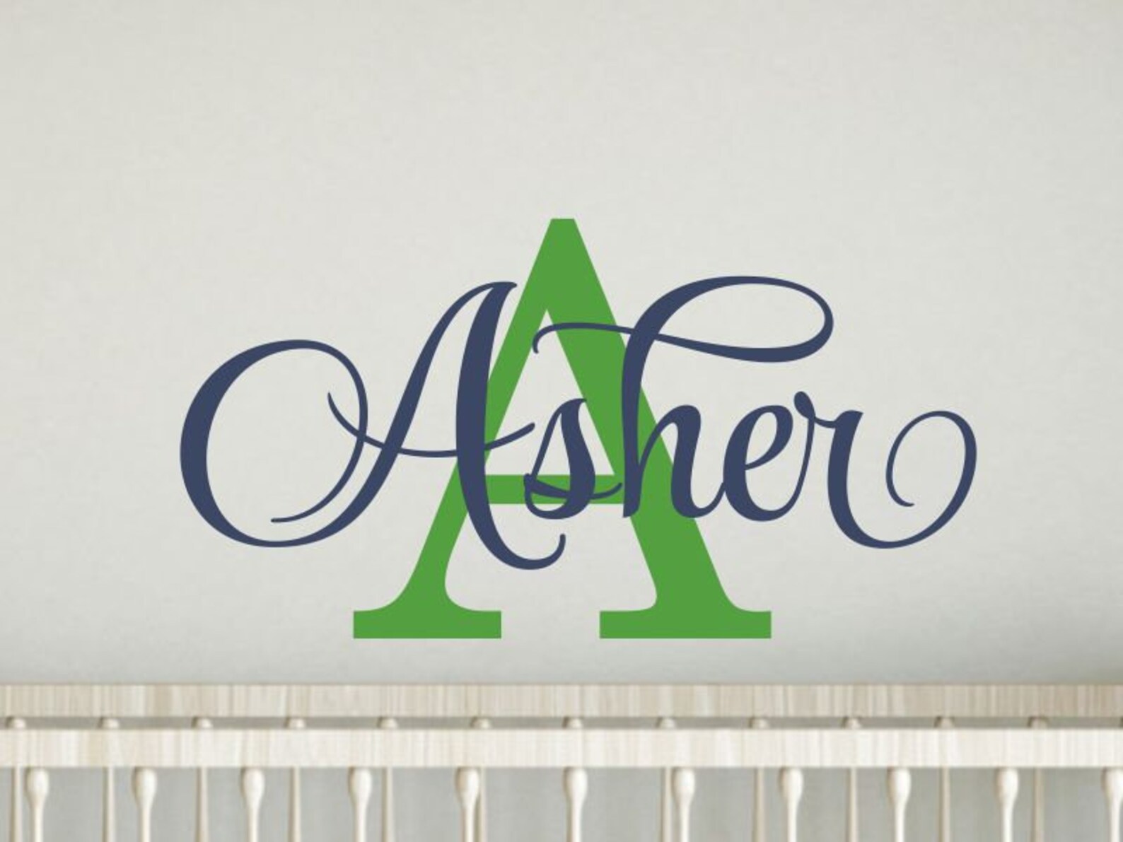Name Wall Decal Boy Name Decal for Wall Personalized Vinyl Etsy
