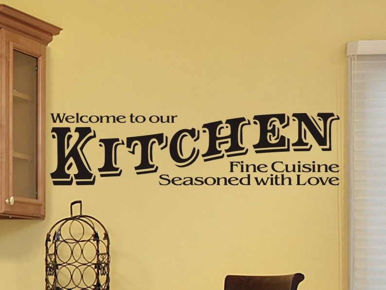 Kitchen Wall Sticker Decal To Our Kitchen Etsy