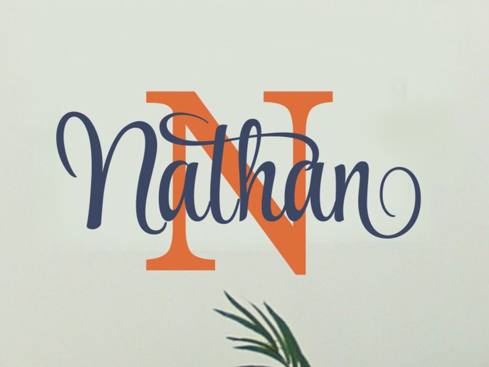 Name Wall Decal Boy Name Decal for Wall Personalized Vinyl Etsy