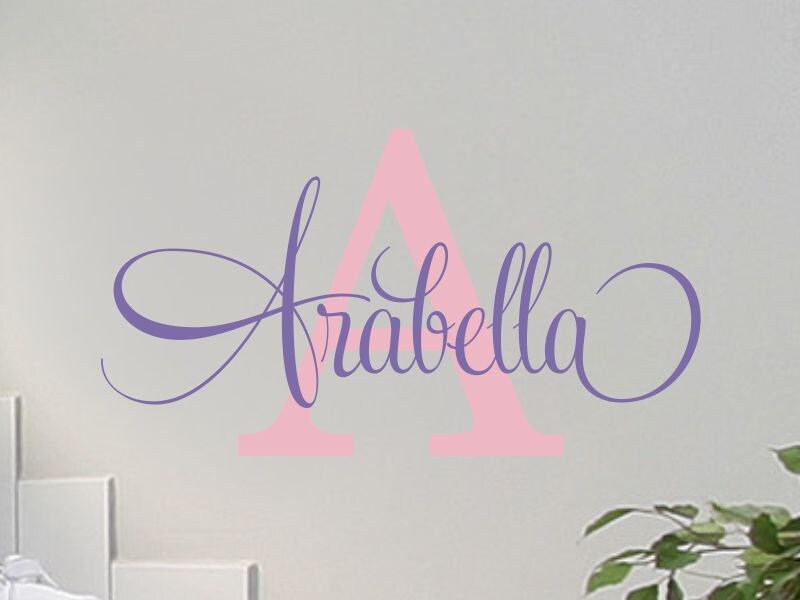Custom Wall Decal Name Wall Decal Girl Room Decor Teen Girl Etsy