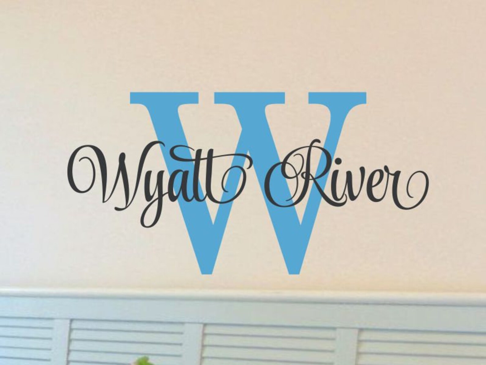 Name Wall Decal Boy Name Decal for Wall Personalized Vinyl Etsy