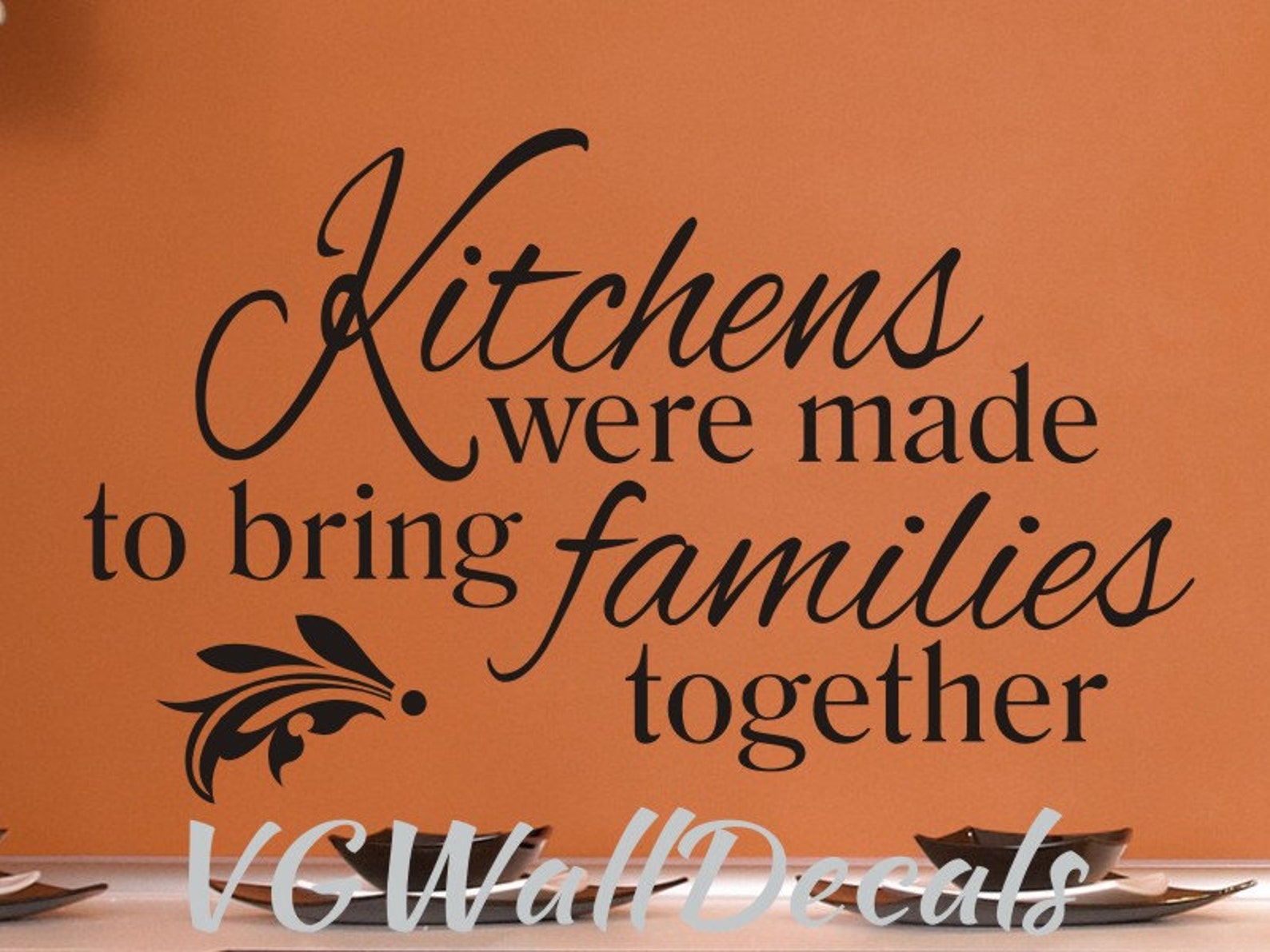 Kitchen Wall Decal Kitchens Were Made to Bring Families Etsy