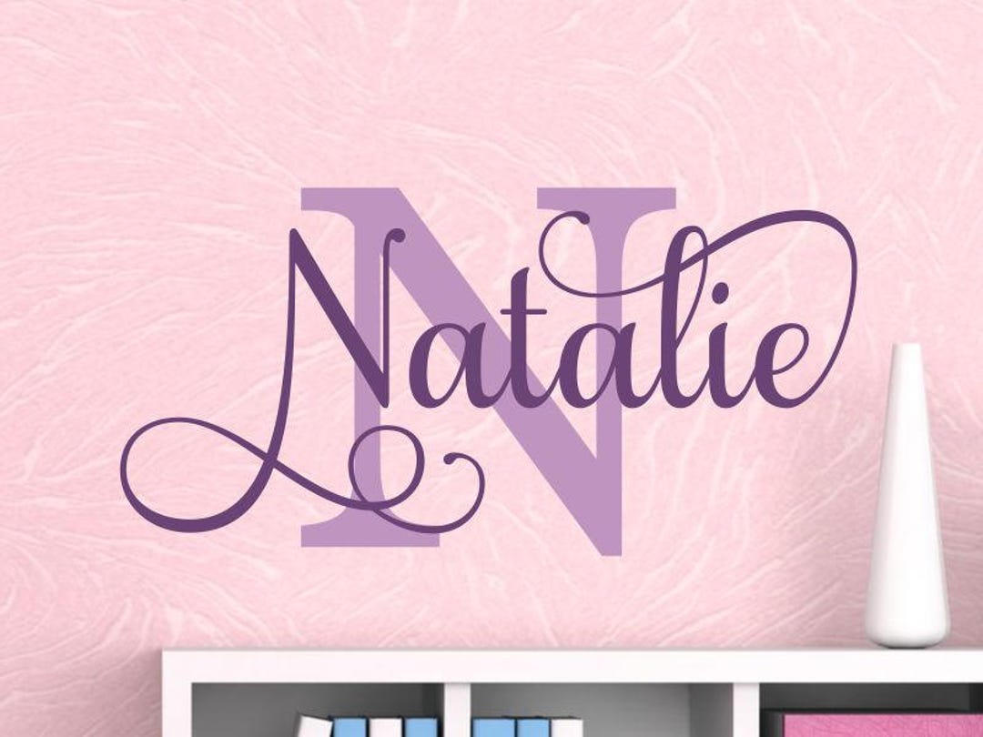 Name Wall Decal Name Decal for Wall Monogram Wall Decal Vinyl Etsy
