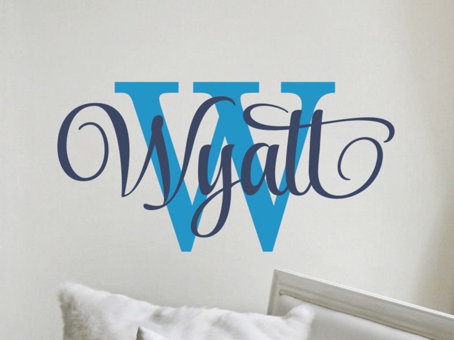 Name Wall Decal Boy Name Decal for Wall Personalized Vinyl Etsy