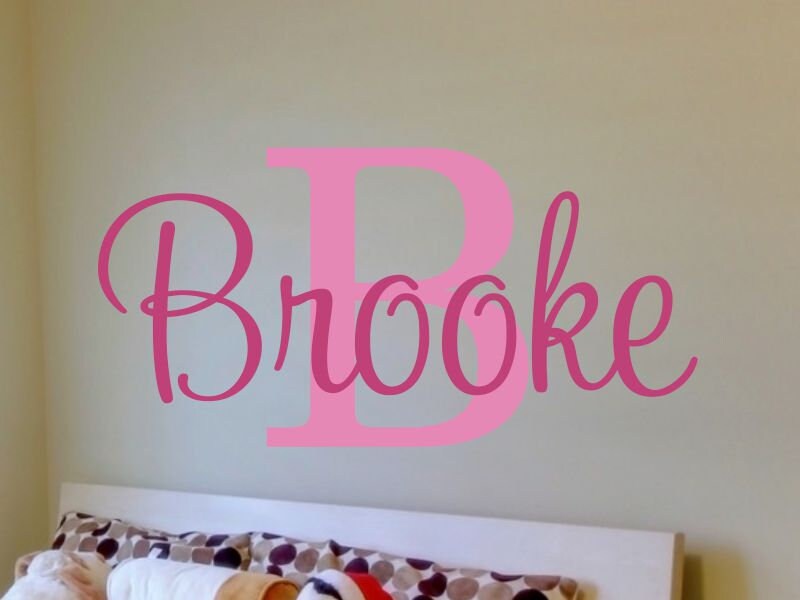 Name Decal for Wall Name Wall Decal Teen Girl Room Decor Name Etsy