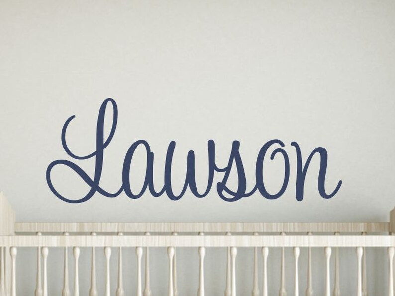 Personalized Wall Decal Boys Name Wall Decal Nursery Wall Etsy