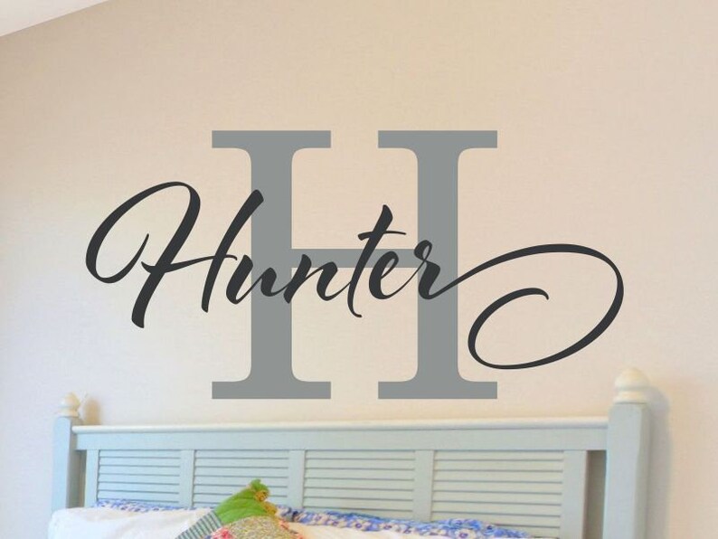 Boy Room Decor Name Wall Decal Personalized Decor Baby Boy | Etsy