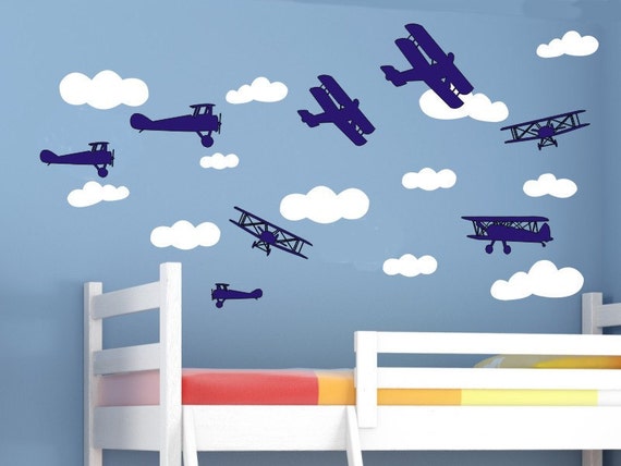 airplane wall decor nursery