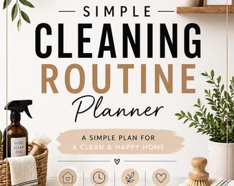 Reinigingsroutineplanner | Wekelijks schema, opruimchecklist (pdf-bundel)