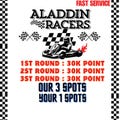 Monopoly Go Aladdin Racers Event: 30k Points (22 April) Tycoon Racers Fast Service