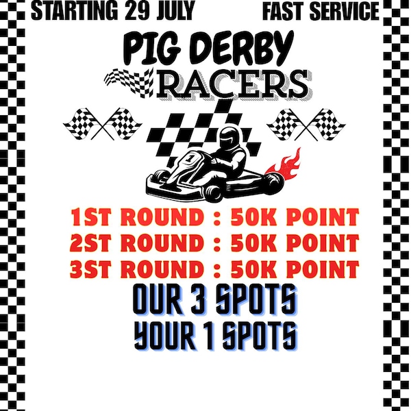 Monopoly Go Pig Derby Tycoon Racers – 50.000 Punkte pro Runde (Start: 29. Juli)
