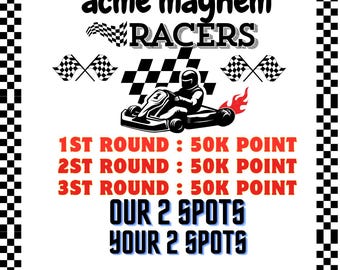 Monopoly Go Acme Mayhem Tycoon Racers Evento 2:2 de 50 mil pontos (3 de setembro)